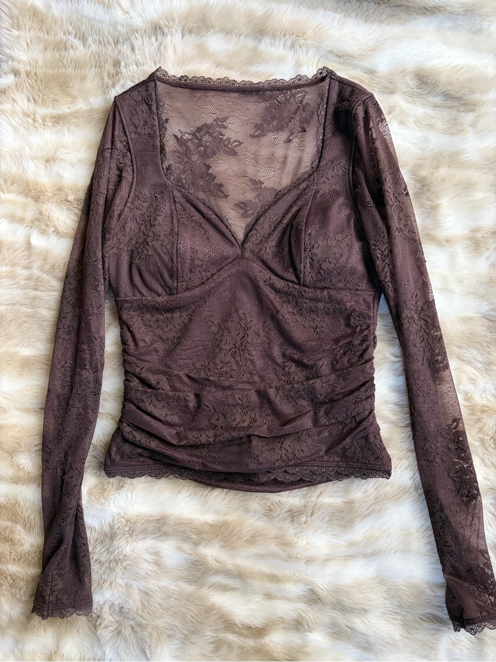 Abercrombie bra-free lace top